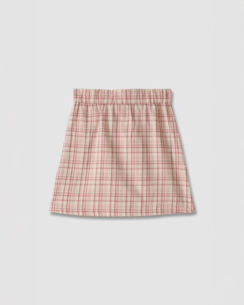 Falda Estampado De Cuadros